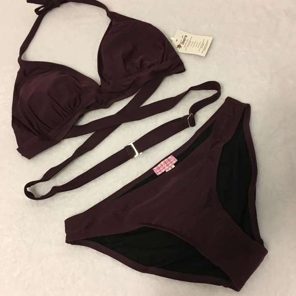 Inner Desire Other - 🌟Last One🌟 Sz L Maroon 2 pc Swimming Suit Bikini